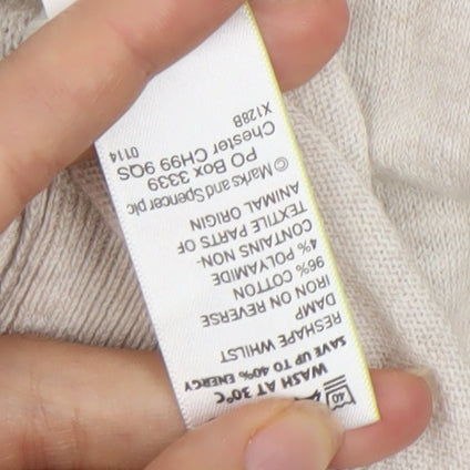 Marks and Spencer Women's Beige Cardigan Size 12