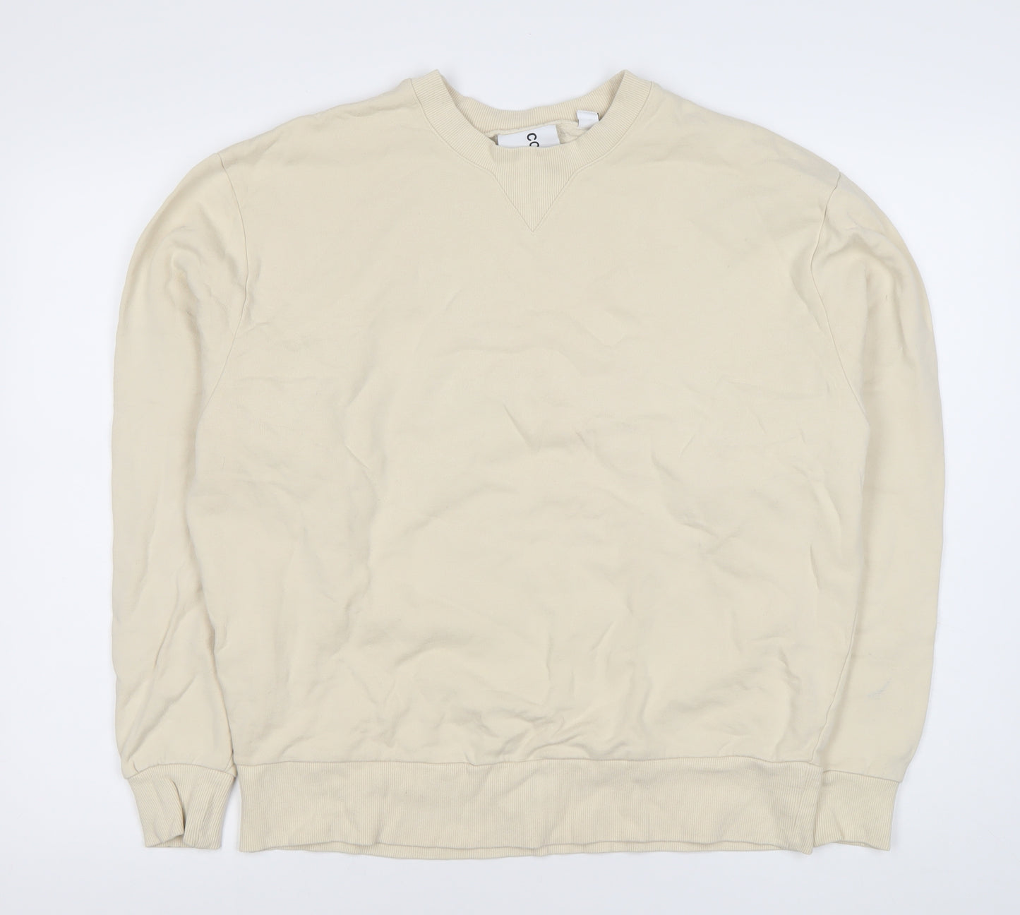 Collusion Men's Beige Pullover Sweatshirt M
