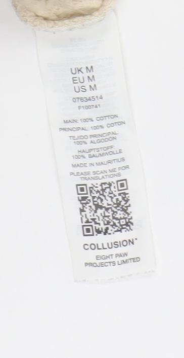 Collusion Men's Beige Pullover Sweatshirt M