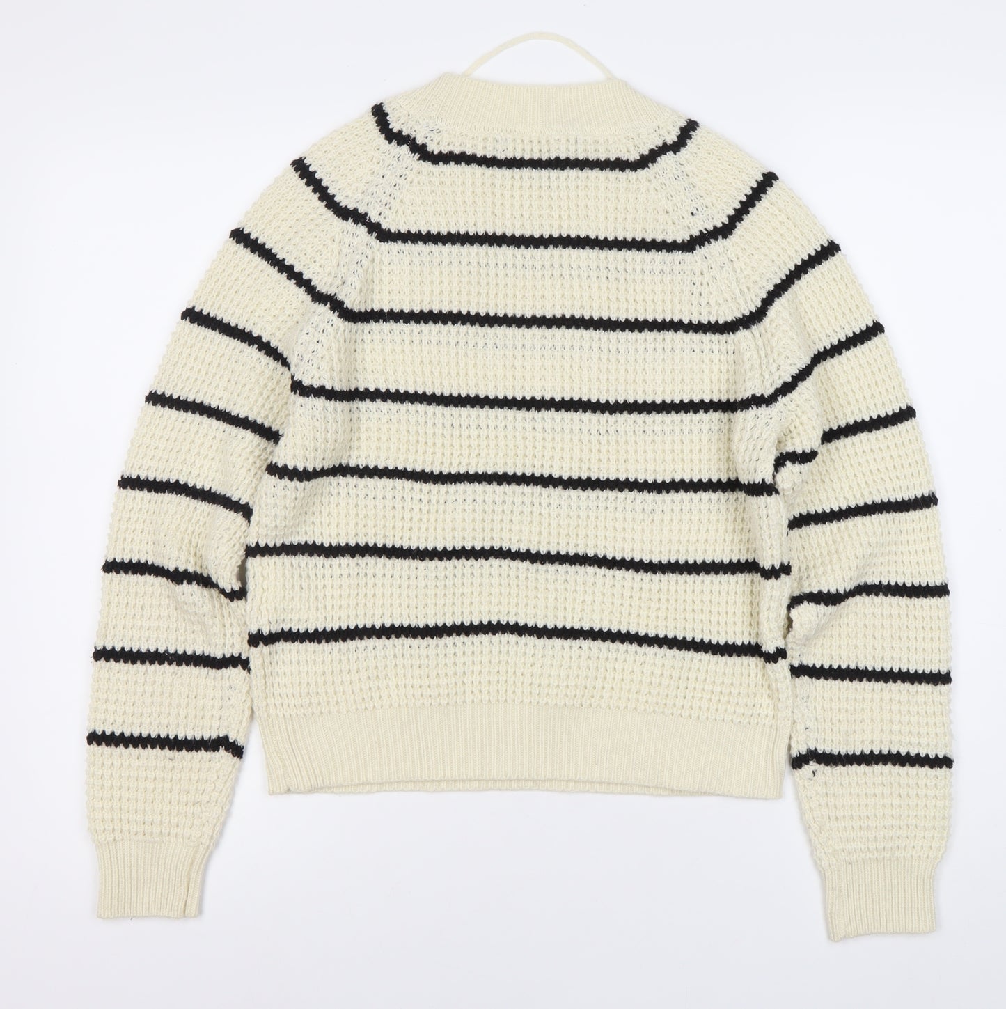 Vero Moda Women's White Pullover Jumper, Size 10, Striped