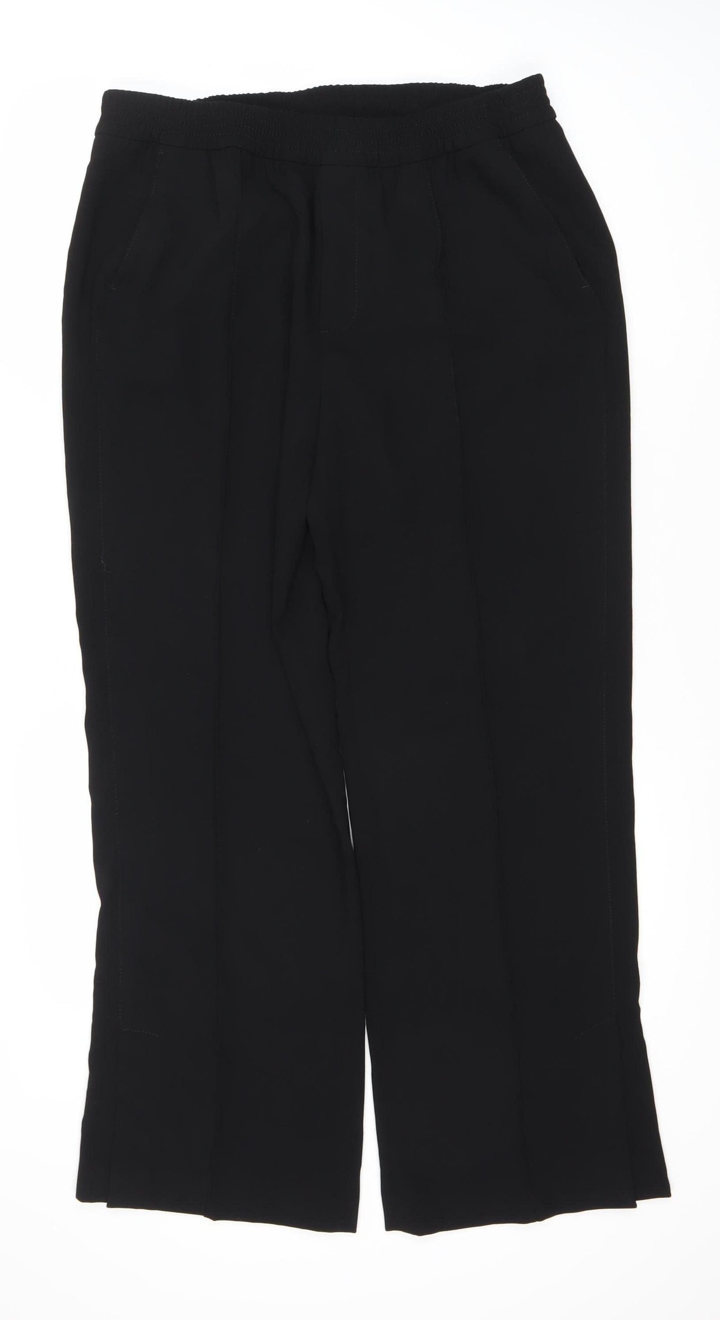Zara Women's Black XL Straight Leg Trousers
