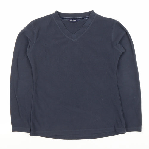 Peter Storm Women's Blue Pullover V-Neck Sweatshirt Size 8