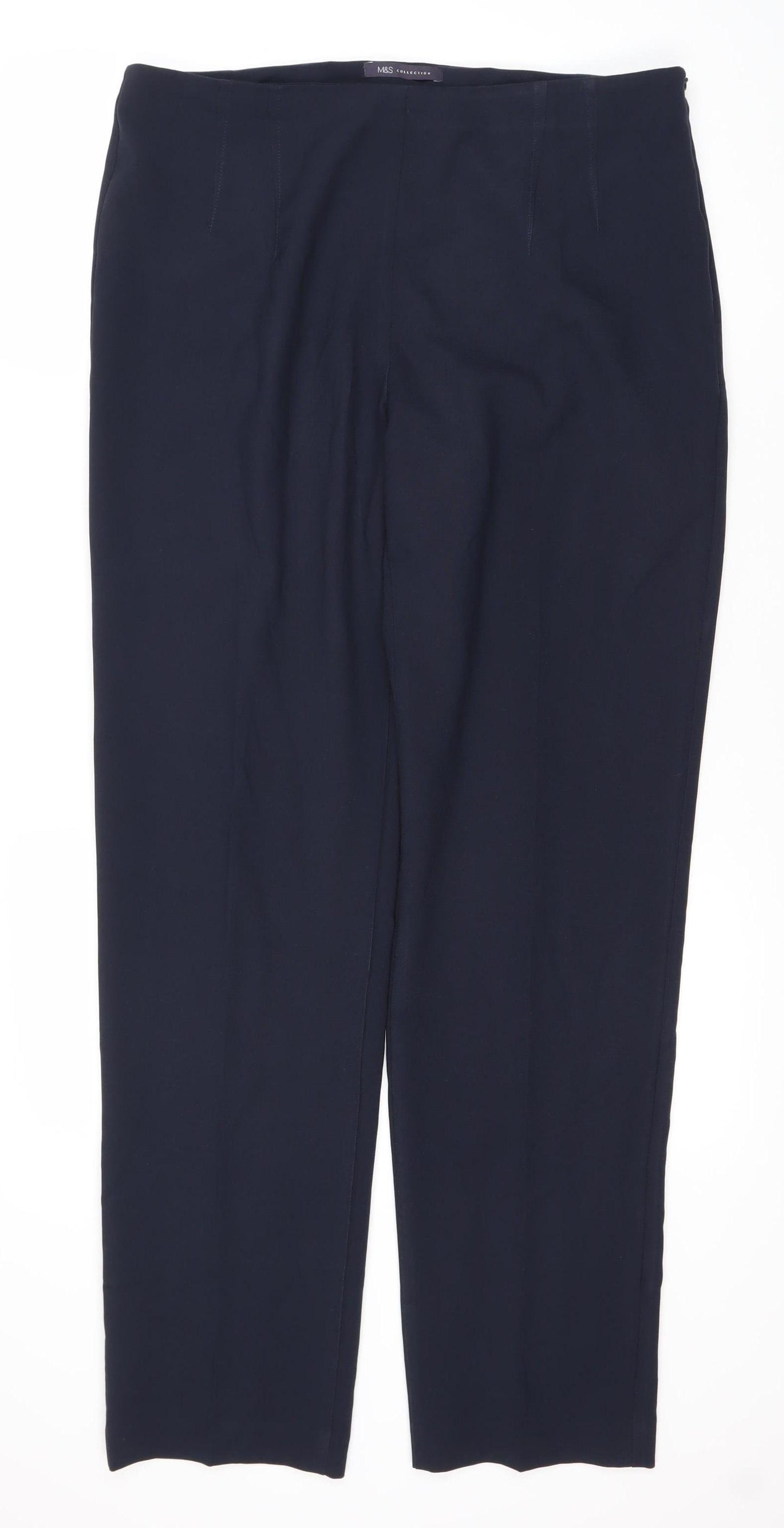 Marks and Spencer Women's Blue Trousers, Size 14