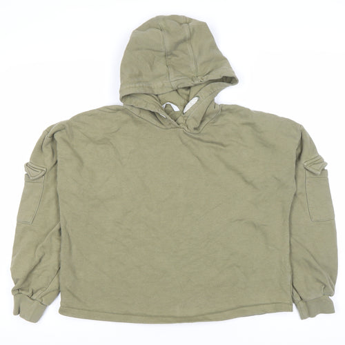 Marks and Spencer Girls Green Pullover Hoodie 13-14 Years