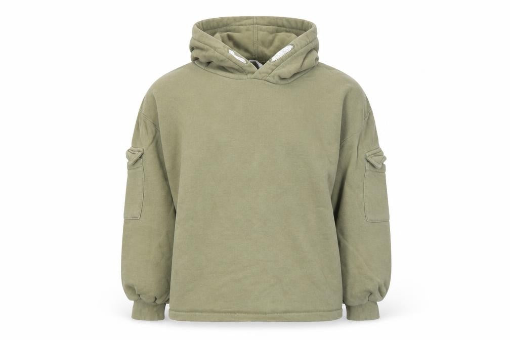 Front view of Marks & Spencer girls’ green pullover hoodie 13-14 years