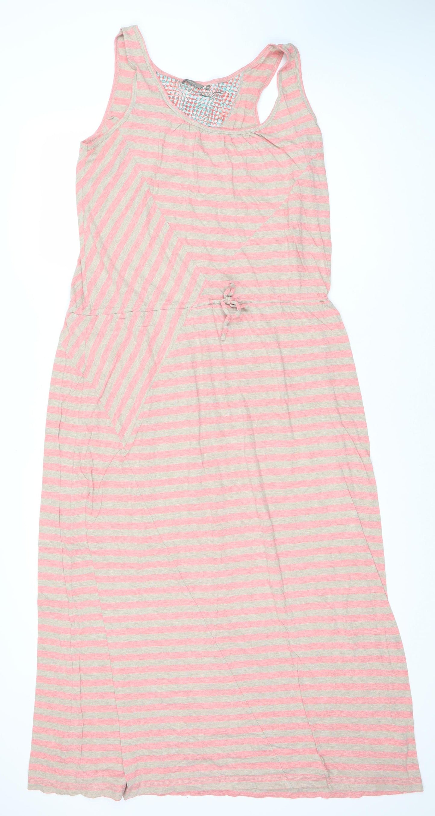 Sandwich Women’s XL Midi Dress, Striped Scoop Neck