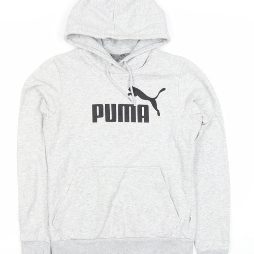 Puma Unisex Grey Pullover Hoodie Size 10