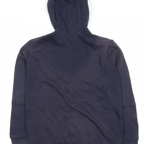 Adidas Boys Blue Zip Hoodie L - Full Zip Sportswear