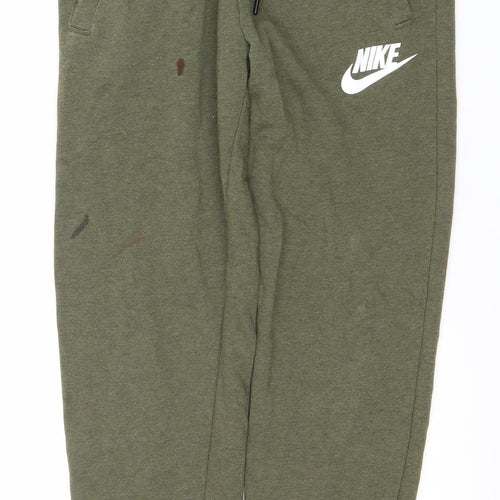 Nike Men's Green Jogger Trousers S Gym Training