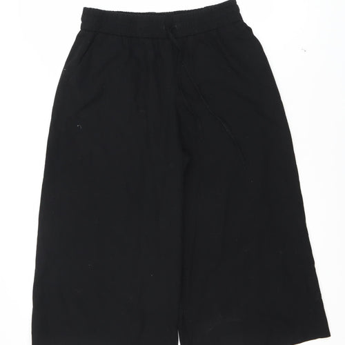 Zara Women's Black Trousers, Size S, Elastic Waist