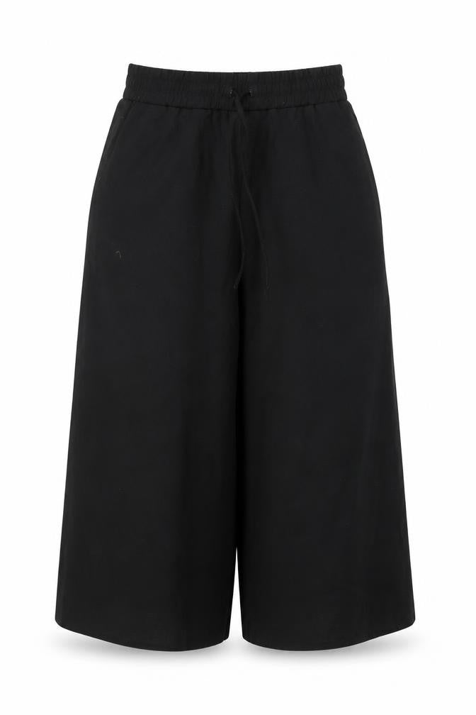 Front view of Zara Women's Black Trousers, size S, Elastic Waist