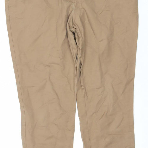 Next Women's Brown Straight Trousers Size 12