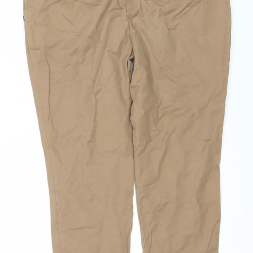 Next Women's Brown Straight Trousers Size 12