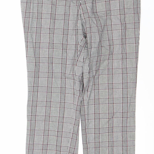 Next Women's Multicoloured Plaid Trousers Size 8