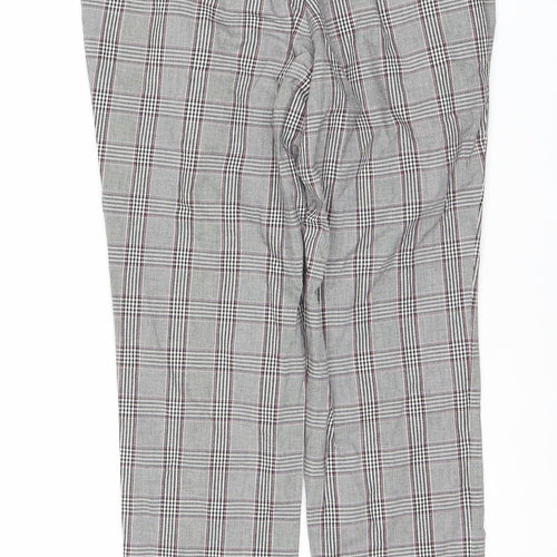 Next Women's Multicoloured Plaid Trousers Size 8