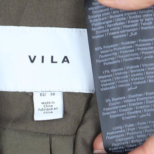 Vila Women's Brown Blazer Jacket Size 10