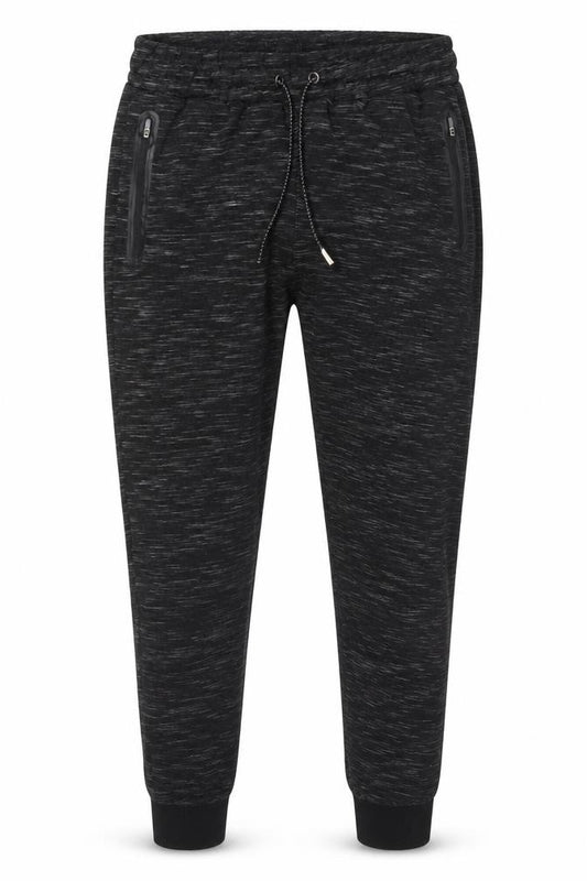 Front view of Brave Soul Men's Black Jogger Trousers L