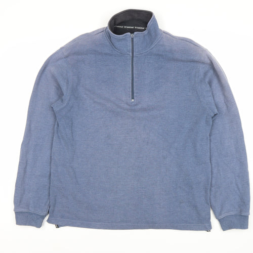 Hawkshead Men's Blue Full Zip Sweatshirt Size S