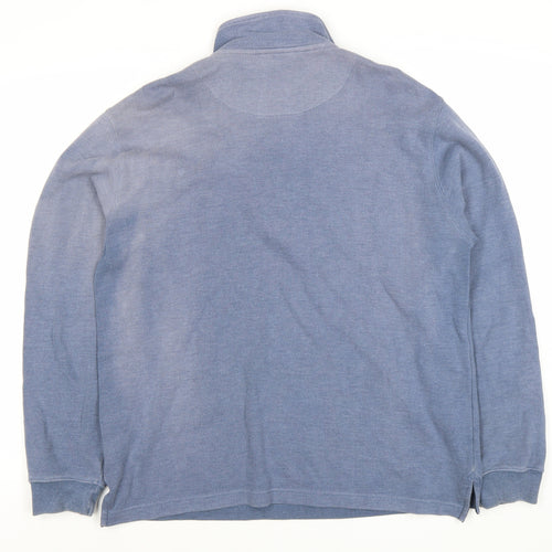 Hawkshead Men's Blue Full Zip Sweatshirt Size S