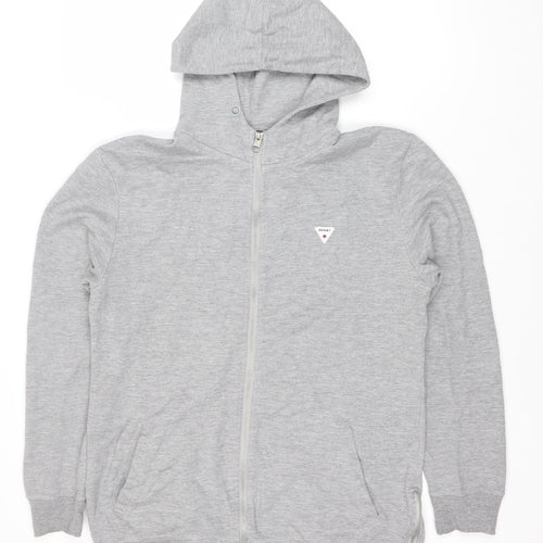 Soviet Men’s Grey Full Zip Hoodie, Size M