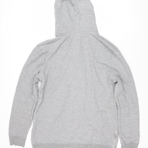 Soviet Men’s Grey Full Zip Hoodie, Size M