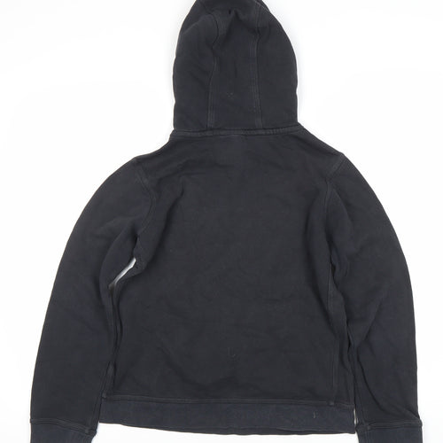 Nike Boys Black Pullover Hoodie - L, Logo Accent