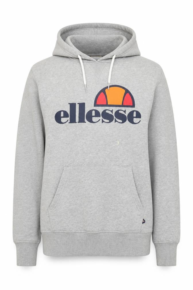 Ellesse Grey Pullover Hoodie, Unisex Adult Size 8 Casual