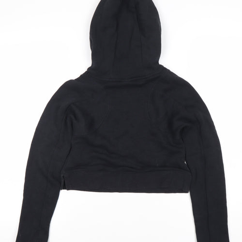 Nike Girls Black Logo Hoodie L Pullover Activewear