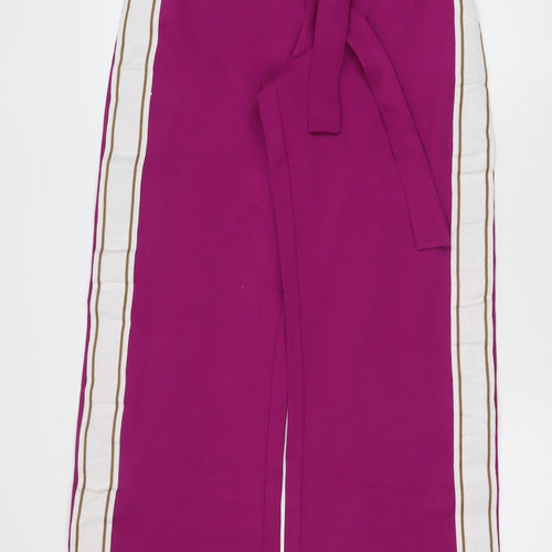 SLNGR Women's Purple Paperbag Trousers Size L
