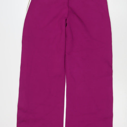 SLNGR Women's Purple Paperbag Trousers Size L