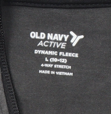 Old Navy Boys Grey Full Zip Hoodie, Size 10-11 Years, Activewear