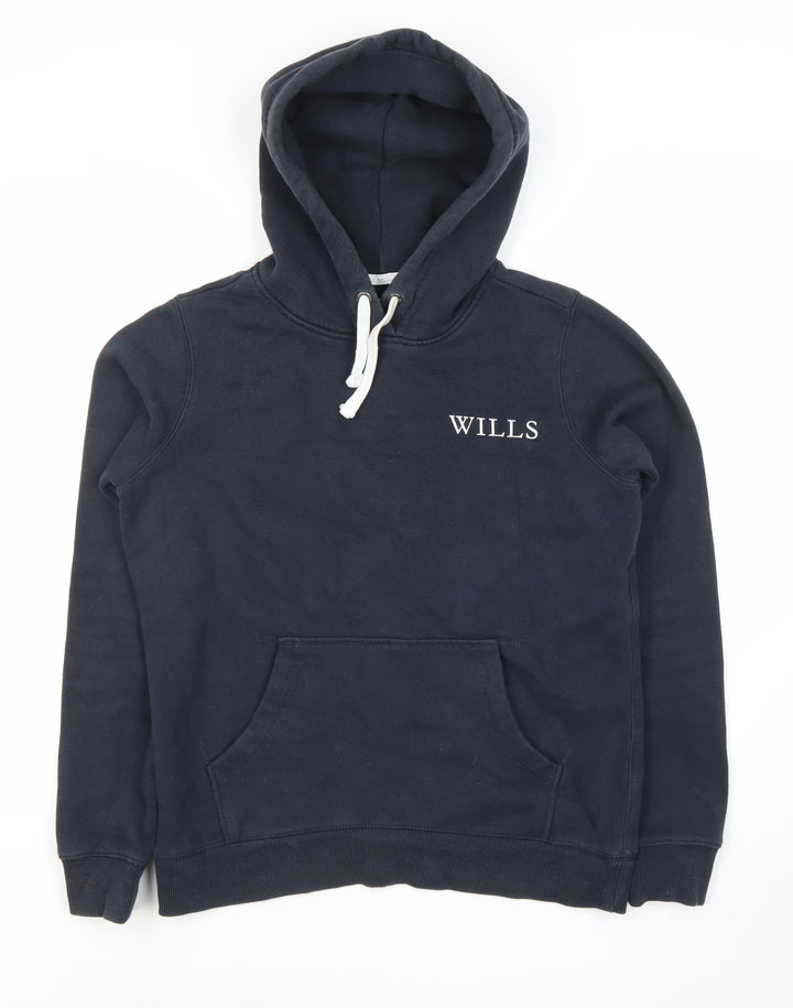 Jack Wills Women's Black Pullover Hoodie Size 10