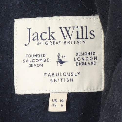 Jack Wills Women's Black Pullover Hoodie Size 10