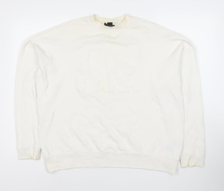 Ivy Park Women's M Ivory Pullover Sweatshirt