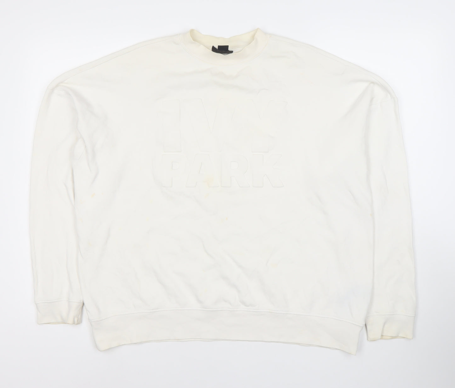 Ivy Park Women's M Ivory Pullover Sweatshirt