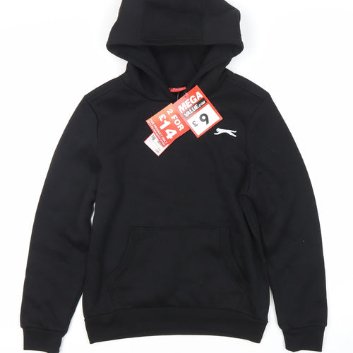 Slazenger Boys Black Pullover Hoodie, Size 7-8 Years