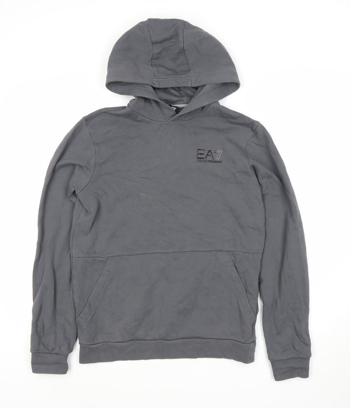 Emporio Armani Boys Grey Pullover Hoodie - Size Unknown