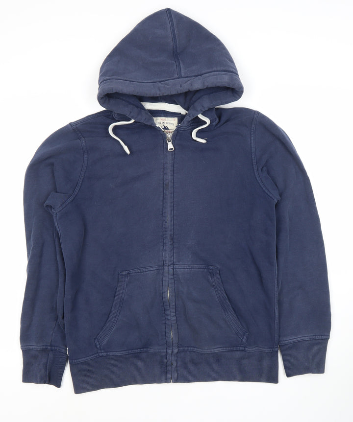 Next Men's Blue Full Zip Hoodie M