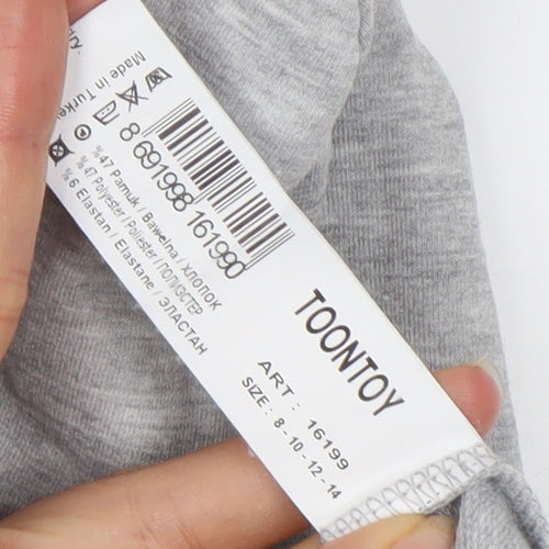Toontoy Boys Grey TikTok Hoodie - Size 12