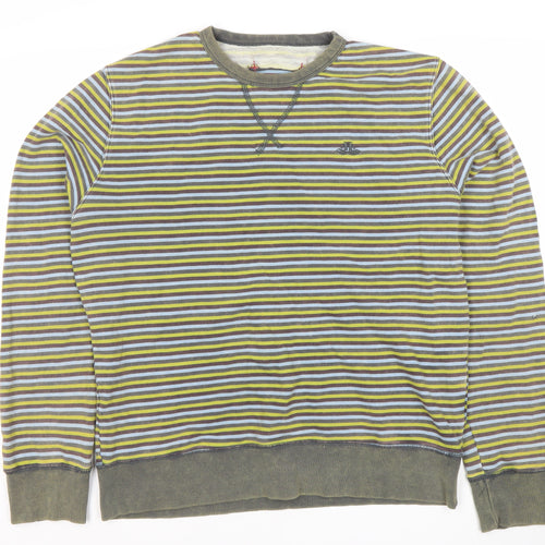 Jack & Jones Men's Multicoloured Striped Sweatshirt, S
