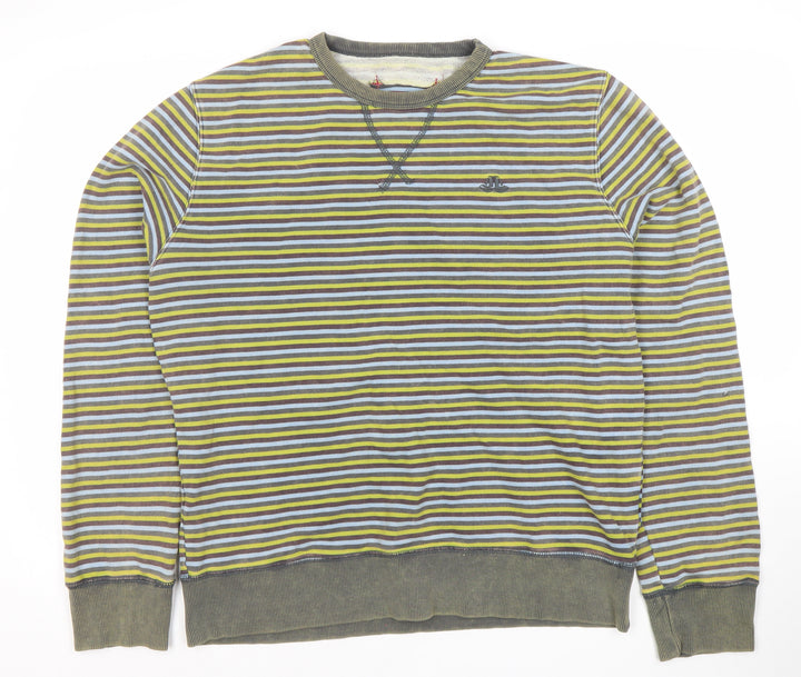 Jack & Jones Men's Multicoloured Striped Sweatshirt, S