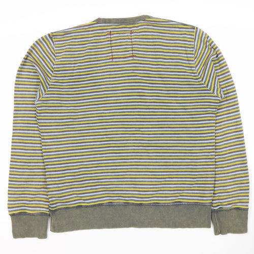 Jack & Jones Men's Multicoloured Striped Sweatshirt, S