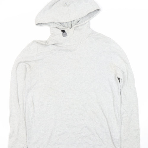 Jack & Jones Men's Grey Pullover Hoodie M