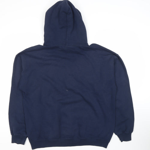 Gildan Men's Blue Captain America Hoodie L
