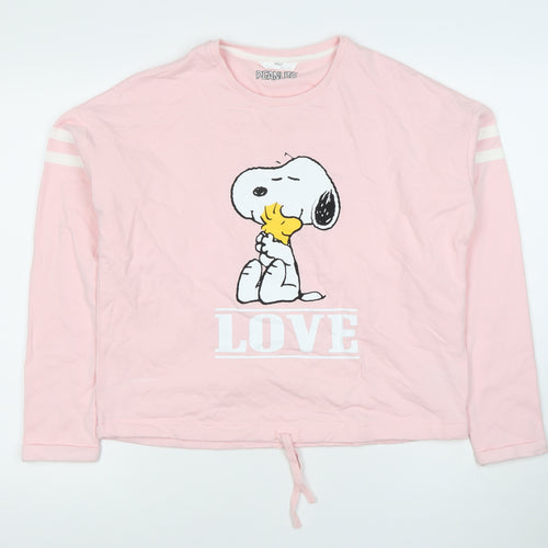 Marks and Spencer Girls Pink Snoopy Hoodie 13-14 Years