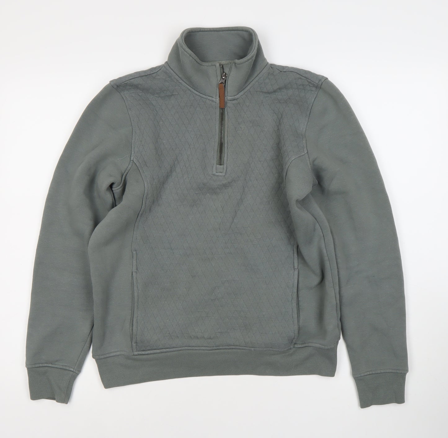 Country to Coast Women's Grey 1/4 Zip Sweatshirt UK 14