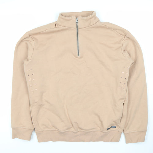 Decathlon Beige Unisex 12 Pullover Fleece Sweatshirt