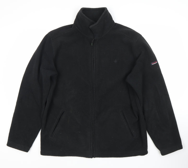 Maine Men's Black Fleece Jacket M Full Zip Winter