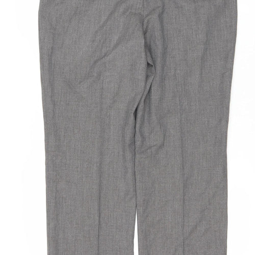 Gardeur Women's Grey Regular Fit Business Trousers Size 14