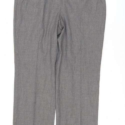 Gardeur Women's Grey Regular Fit Business Trousers Size 14